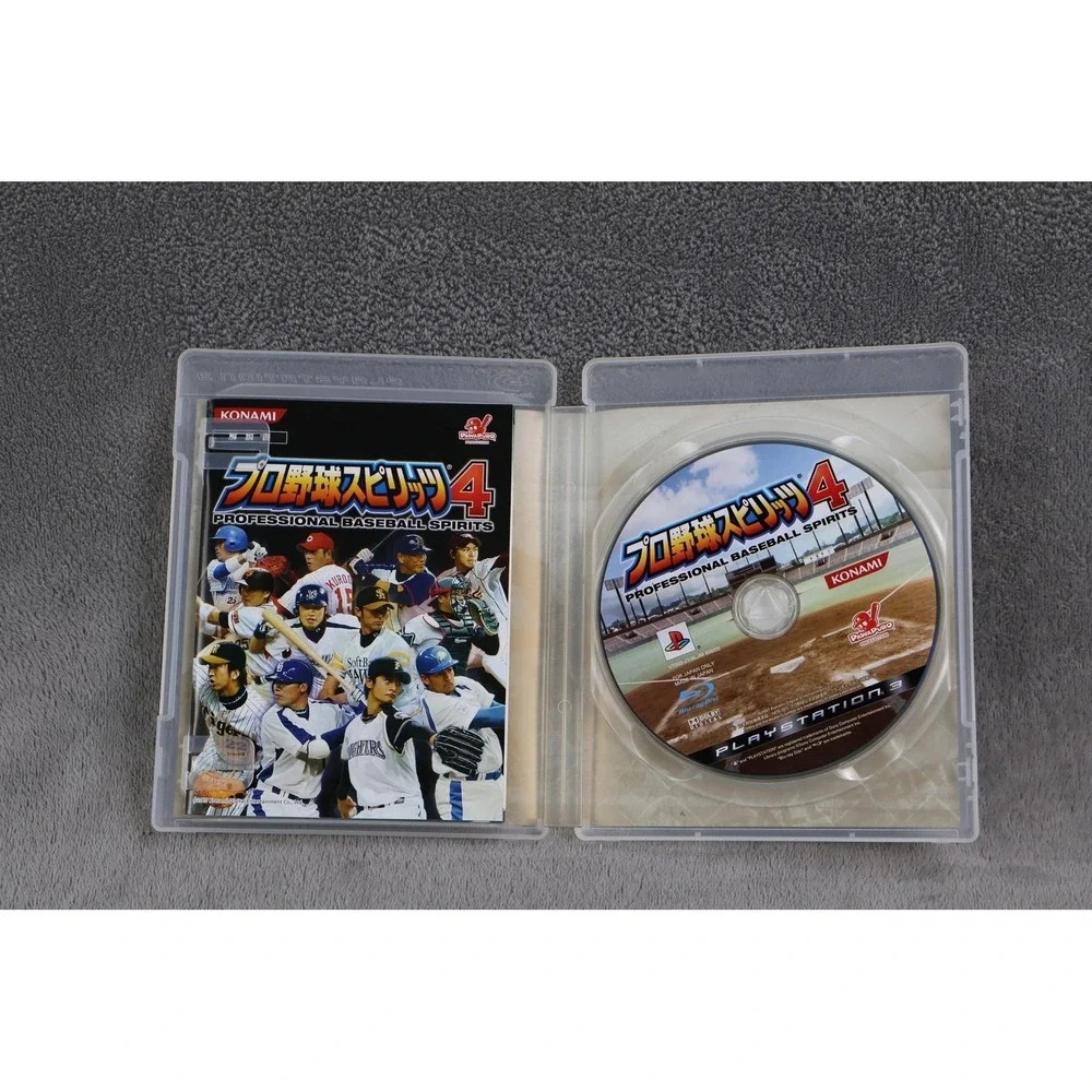 Professional Baseball Spirits 4 PS3 Video Game Konami E NTSC-J Baseball Manual‎